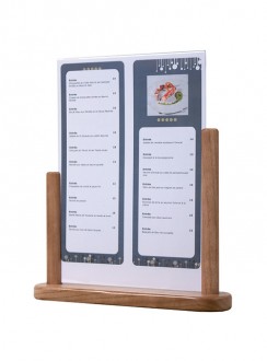 Porte affiche de table en bois - Devis sur Techni-Contact.com - 5
