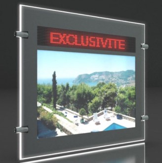 Porte affiche LED dynamique double face - Devis sur Techni-Contact.com - 2