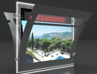 Porte affiche LED dynamique double face - Devis sur Techni-Contact.com - 3