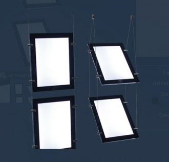 Porte affiche LED format A4 - Devis sur Techni-Contact.com - 7