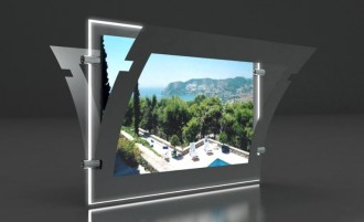 Porte affiche Led silver double face - Devis sur Techni-Contact.com - 3