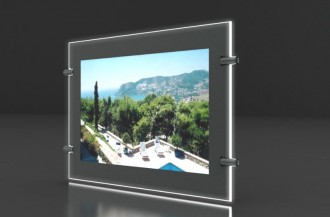 Porte affiche Led silver double face - Devis sur Techni-Contact.com - 4