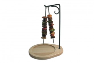 Porte brochettes à plateau bois - Devis sur Techni-Contact.com - 1