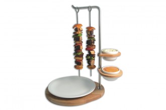 Porte brochettes à plateau bois - Devis sur Techni-Contact.com - 3