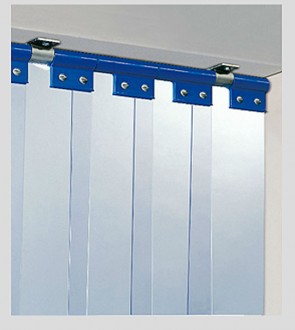 Porte chambre froide en inox et lanières pvc - Devis sur Techni-Contact.com - 1