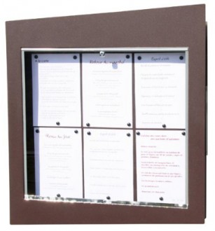 Porte-menu mural vertical extérieur - Devis sur Techni-Contact.com - 2