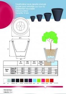 Pot de fleur en polyéthylène - Devis sur Techni-Contact.com - 2