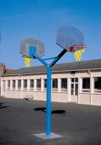 Poteau basket de rue panneau en tôle - Devis sur Techni-Contact.com - 2