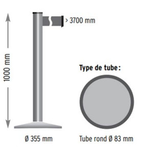 Poteau de guidage en inox - Devis sur Techni-Contact.com - 3