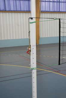 Poteaux volley ball de compétition en aluminium - Devis sur Techni-Contact.com - 1