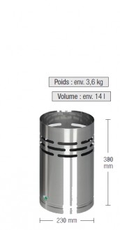 Poubelle en inox brossé - Devis sur Techni-Contact.com - 1