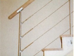 Rampe d'escalier en fer avec câble - Devis sur Techni-Contact.com - 1