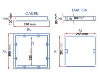 Regard en fonte à paver C 250 - Devis sur Techni-Contact.com - 2