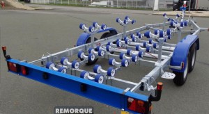 Remorque porte bateau Multi-rouleaux  - Devis sur Techni-Contact.com - 1