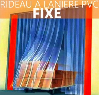 Rideau à lanière pvc fixe - Devis sur Techni-Contact.com - 1