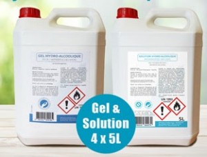 4 x 5 L de solution hydroalcoolique - Devis sur Techni-Contact.com - 1