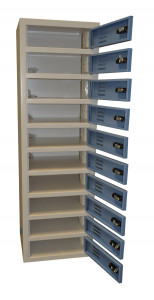 Station de stockage casiers individuels - Aralocker 10 - Devis sur Techni-Contact.com - 2
