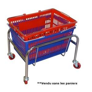 Support à roulettes pour panier - Devis sur Techni-Contact.com - 2