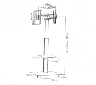 Support colonne LCD 70 pouces - Devis sur Techni-Contact.com - 3