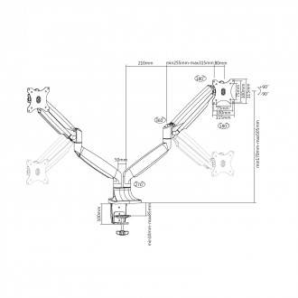 Support écran PC réglable pour bureau - Devis sur Techni-Contact.com - 4