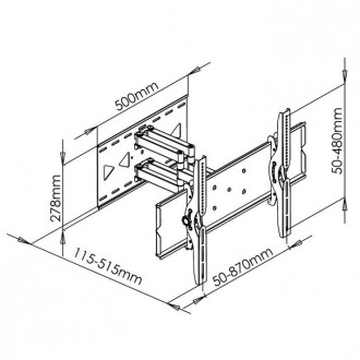 Support TV mural orientable et inclinable - Devis sur Techni-Contact.com - 3