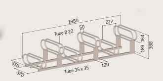 Support vélos 6 places - Devis sur Techni-Contact.com - 9