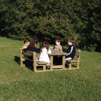 Table avec bancs pour enfants - Devis sur Techni-Contact.com - 1