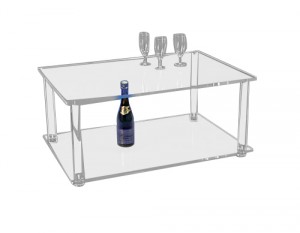 Table basse en plexiglas cristal épais - Devis sur Techni-Contact.com - 1