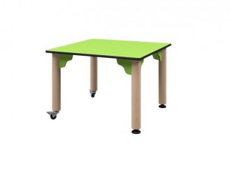 Table carré avec piétements réglables en hauteur - Devis sur Techni-Contact.com - 1