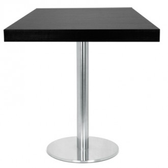 Table carré en bois melaminé couleur noir - Devis sur Techni-Contact.com - 1