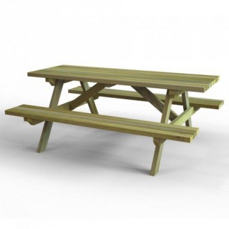 Table de pique nique forestière en bois - Devis sur Techni-Contact.com - 2