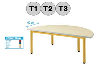 Table demi-cercle - Devis sur Techni-Contact.com - 1
