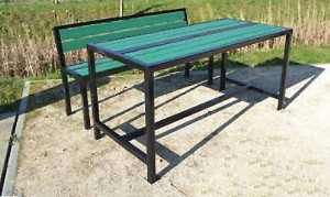Table et bancs en plastique recyclé - Devis sur Techni-Contact.com - 1