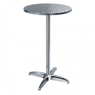 Table haute ronde en inox - Devis sur Techni-Contact.com - 1