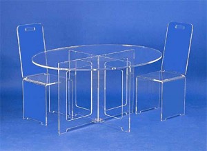 Table basse ovale en plexiglas - Devis sur Techni-Contact.com - 2