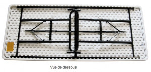 Table rectangulaire à hauteur réglable en polyéthylène - Devis sur Techni-Contact.com - 2