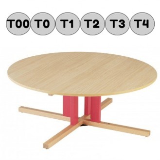 Table ronde en bois - Devis sur Techni-Contact.com - 1