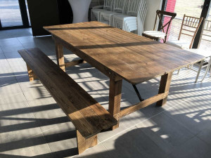 Banc rustique pliant en  bois - Devis sur Techni-Contact.com - 2