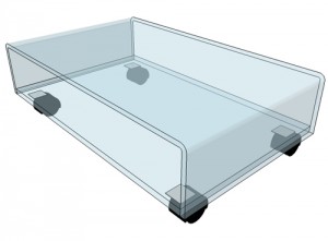 Table Tv plexiglas - Devis sur Techni-Contact.com - 2