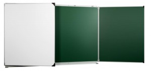 Tableaux scolaire triptyque blanc et vert - Devis sur Techni-Contact.com - 1