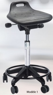 Tabouret assis debout avec piètement - Devis sur Techni-Contact.com - 2