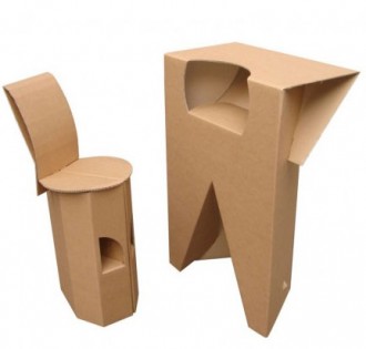 Tabouret de bar en carton - Devis sur Techni-Contact.com - 3