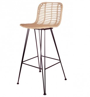 Tabouret en rotin naturel - Devis sur Techni-Contact.com - 1