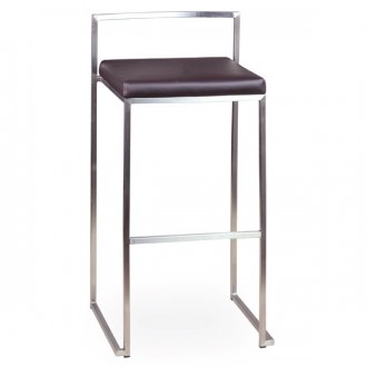 Tabouret haut assise en simili cuir - Devis sur Techni-Contact.com - 1