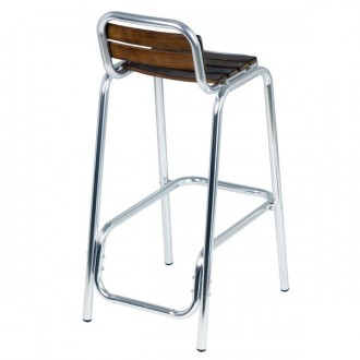 Tabouret haut en aluminium et bois - Devis sur Techni-Contact.com - 2