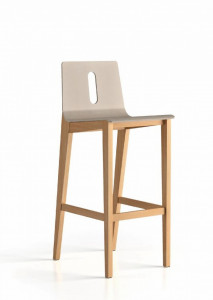 Tabouret haut en bois pour restaurant  - Devis sur Techni-Contact.com - 1