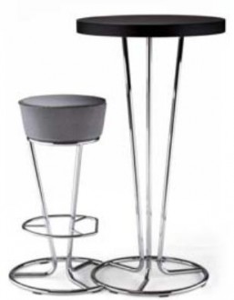 Tabouret haut structure chrome - Devis sur Techni-Contact.com - 1