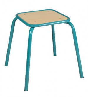 Tabouret scolaire assise carrée - Devis sur Techni-Contact.com - 1