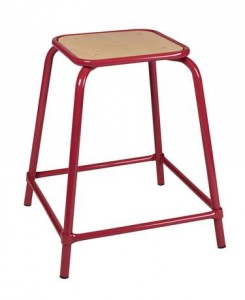 Tabouret scolaire assise carrée - Devis sur Techni-Contact.com - 2