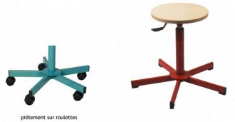 Tabouret scolaire réglable par vérin gaz - Devis sur Techni-Contact.com - 2